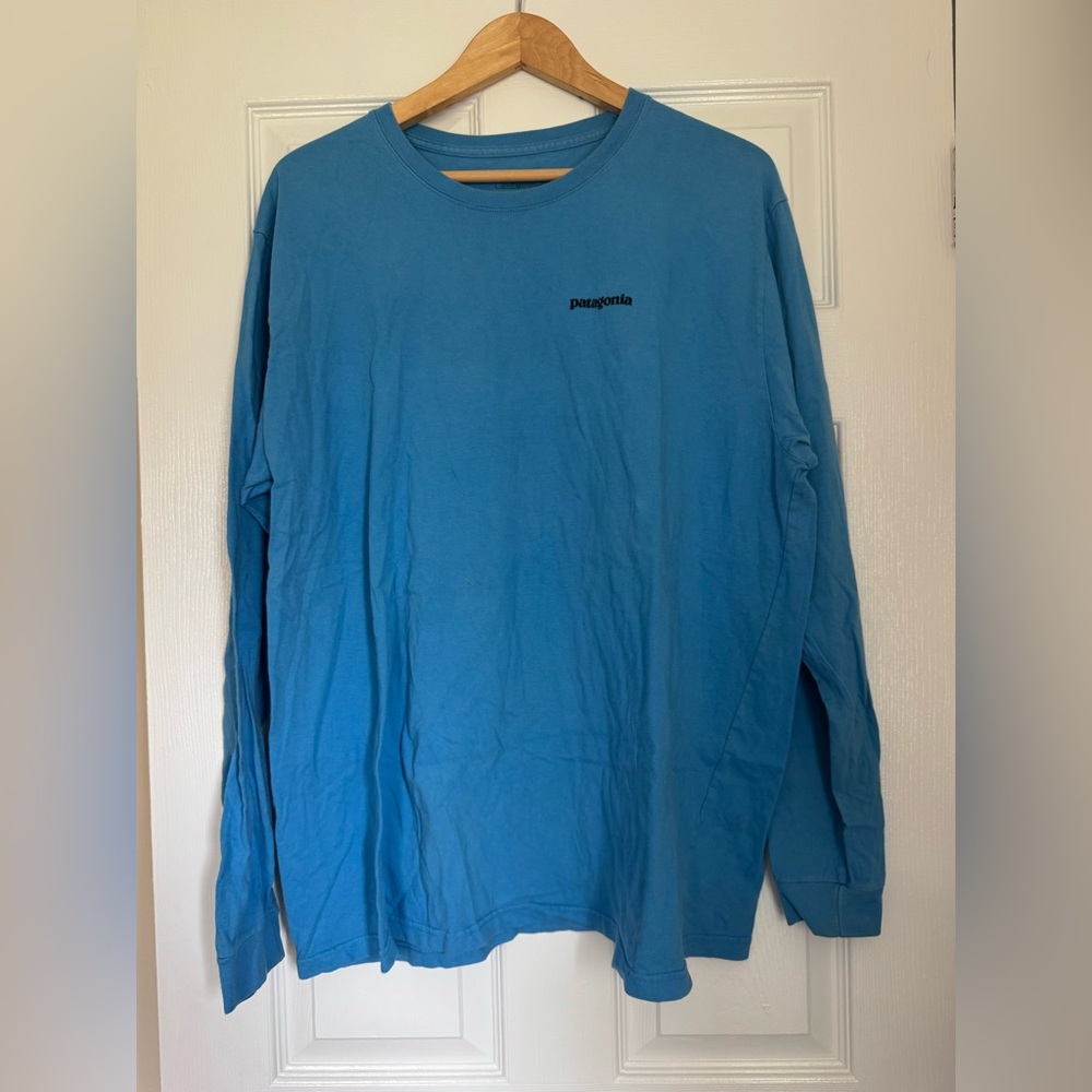 Patagonia Men's Long Sleeve Shirt in Vibrant Blue